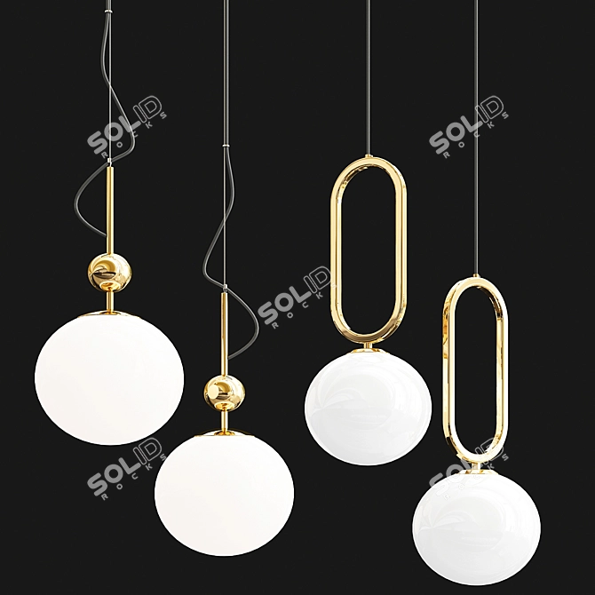 Solaro Hanging Collection: Illuminate Your Space 3D model image 1