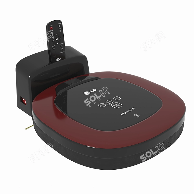 LG HOM-BOT Robot Vacuum: Powerful Cleaning Made Easy 3D model image 2