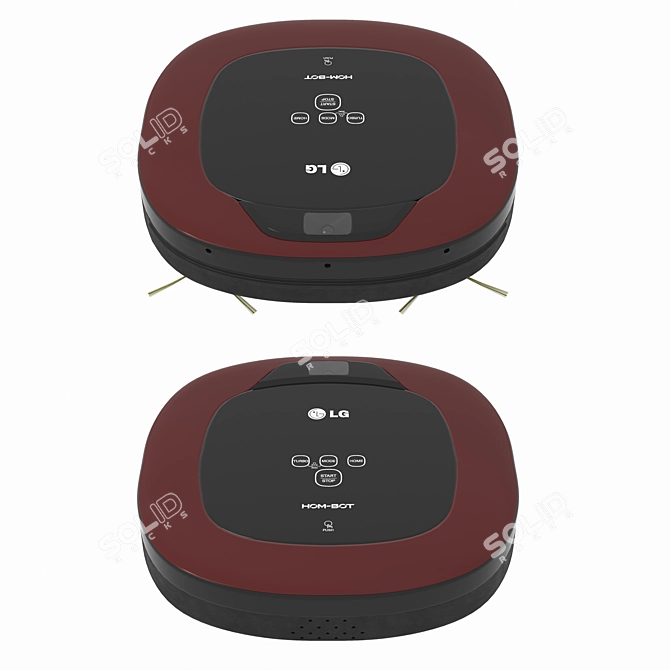 LG HOM-BOT Robot Vacuum: Powerful Cleaning Made Easy 3D model image 5