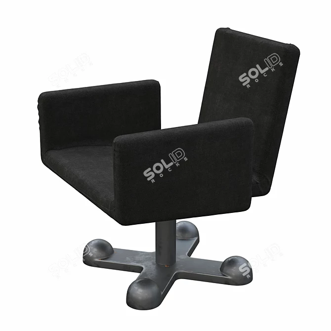 Elegant Desk Chair: Sottsass-King Collaboration 3D model image 3