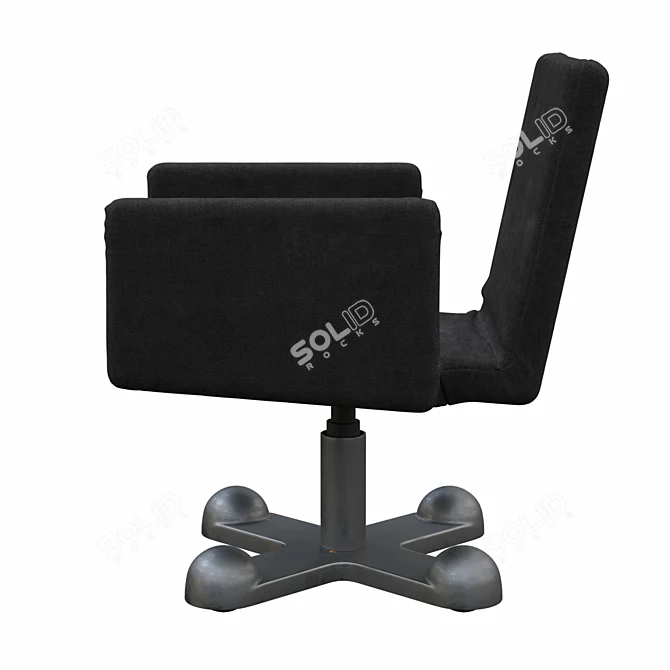 Elegant Desk Chair: Sottsass-King Collaboration 3D model image 4