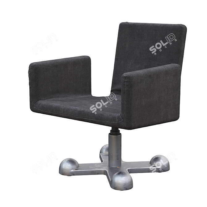 Elegant Desk Chair: Sottsass-King Collaboration 3D model image 5