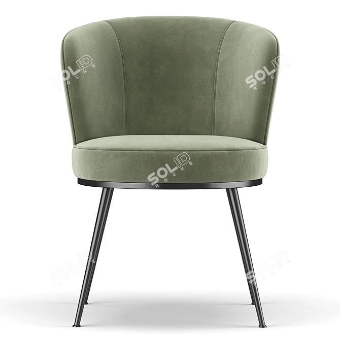 Elegant Richmond Chair 3D model image 3