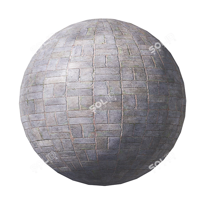 Title: Seamless Paving Materials for 3D Rendering 3D model image 3
