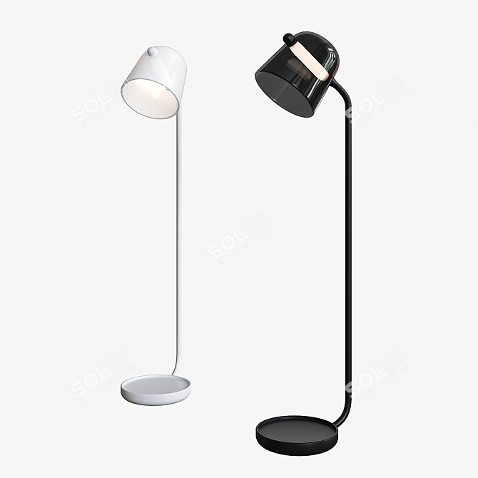 Elegant MONA Large Floor Lamp 3D model image 3