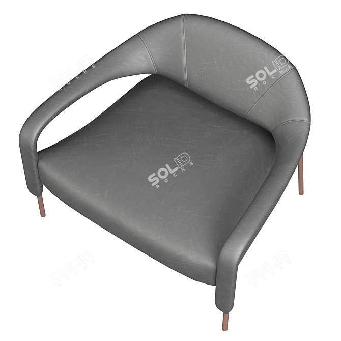 Sleek and Stylish Spider Armchair 3D model image 3