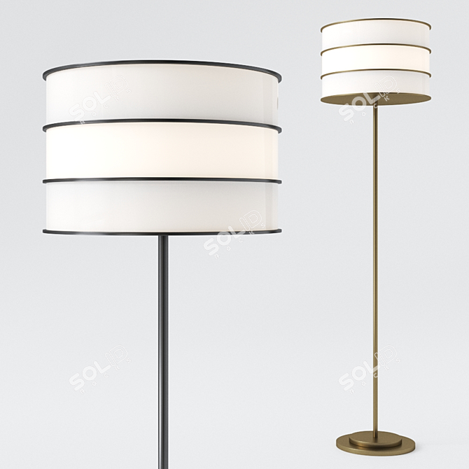Cocoon Floor Lamp: Italian Design, Stunning Colors 3D model image 1