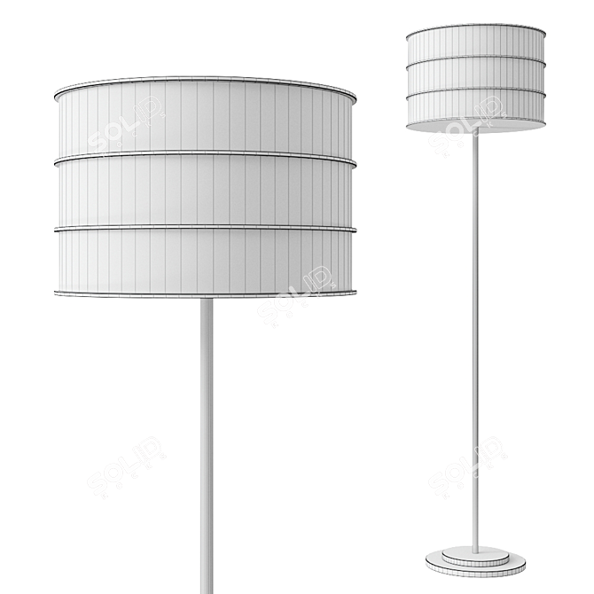 Cocoon Floor Lamp: Italian Design, Stunning Colors 3D model image 2