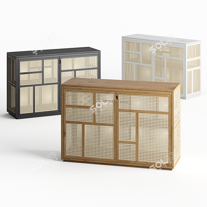 Minimalist Air Sideboard: Elegant and Functional 3D model image 1