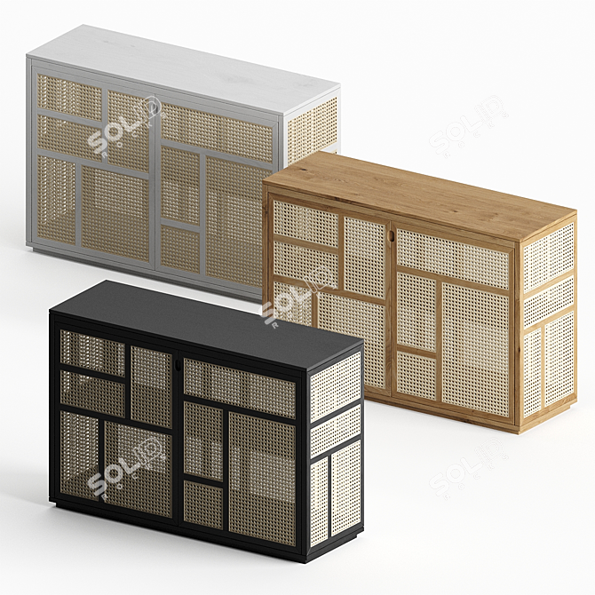 Minimalist Air Sideboard: Elegant and Functional 3D model image 2