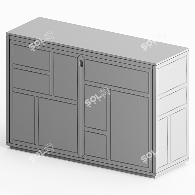 Minimalist Air Sideboard: Elegant and Functional 3D model image 3