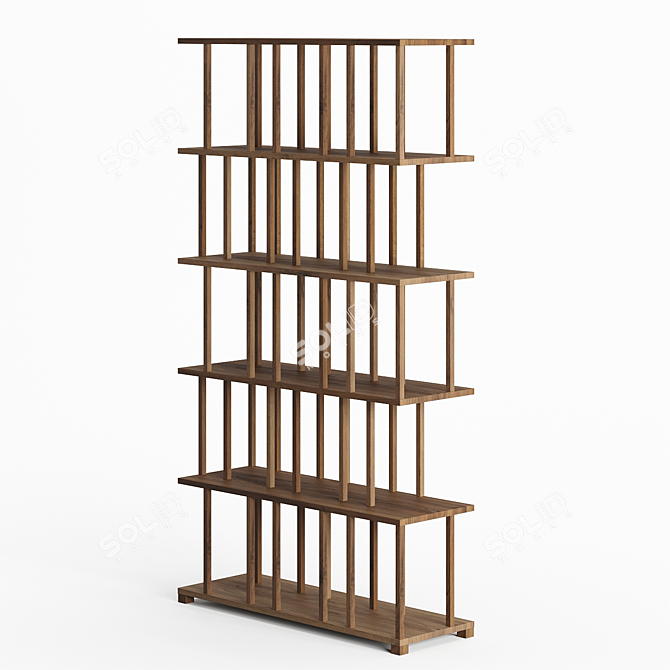 Nature-inspired Modular Bookcase: De La Espada Reedy 3D model image 1