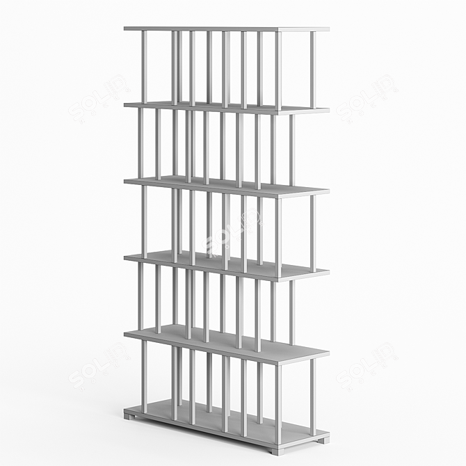 Nature-inspired Modular Bookcase: De La Espada Reedy 3D model image 2