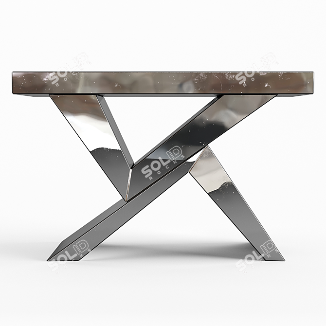 Modular Mirror Console Table 3D model image 3