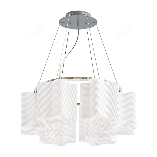 Elegant Onde Pendant Chandelier 3D model image 1