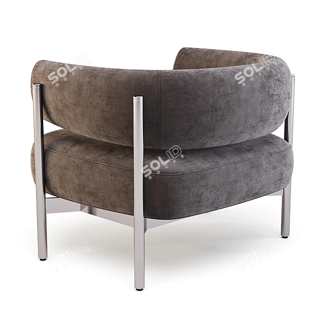 HC28 Cosmo: Cini - Modern Rattan Armchair 3D model image 3