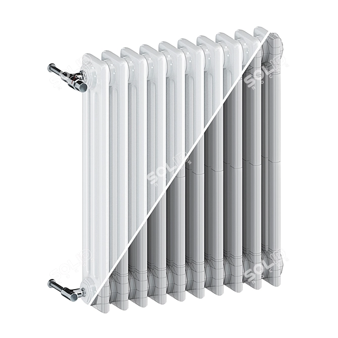 Zehnder Charleston Radiator Set 3D model image 3