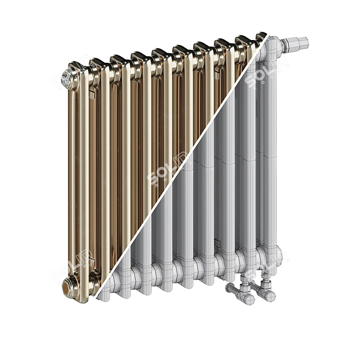 Zehnder Charleston Radiator Set 3D model image 8