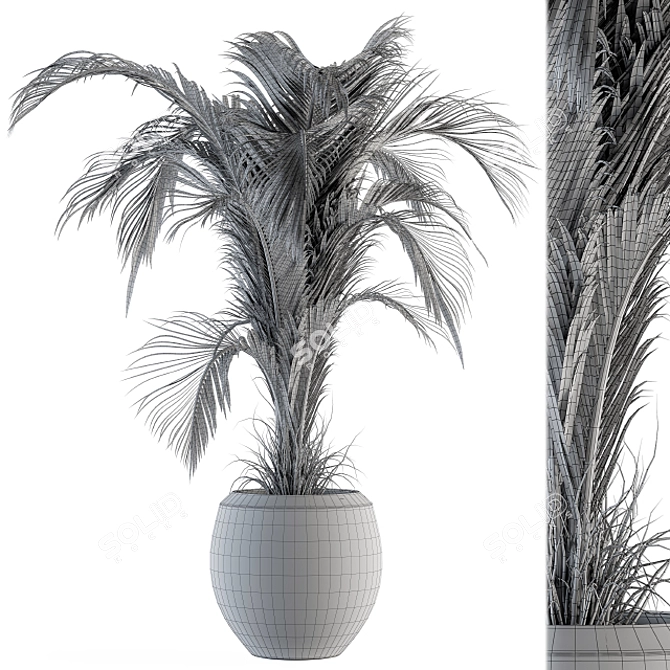 Tropical Bliss: Indoor Plant Set 3D model image 4