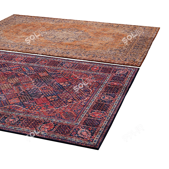 Luxury Poly Blend Rug 104 3D model image 2