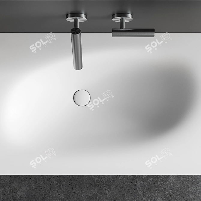 Elegant Falper Shape Evo Vanity 3D model image 4