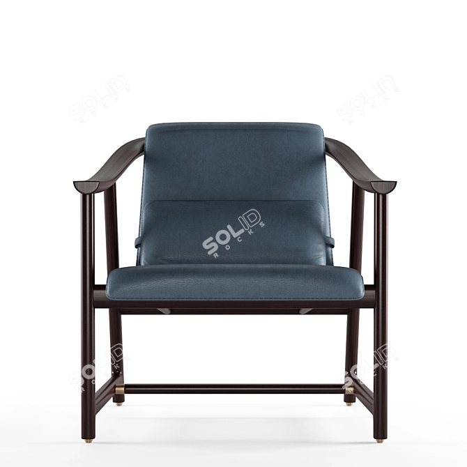 Elegant Mandarin Lounge Chair 3D model image 3