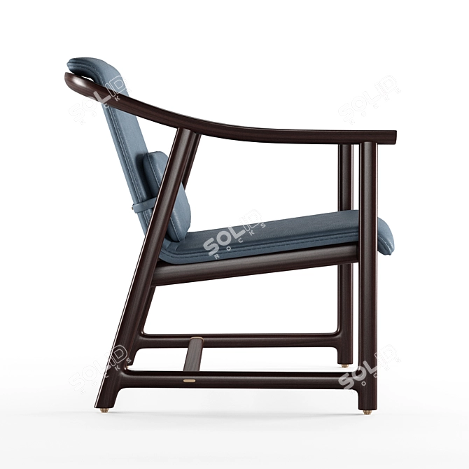 Elegant Mandarin Lounge Chair 3D model image 6