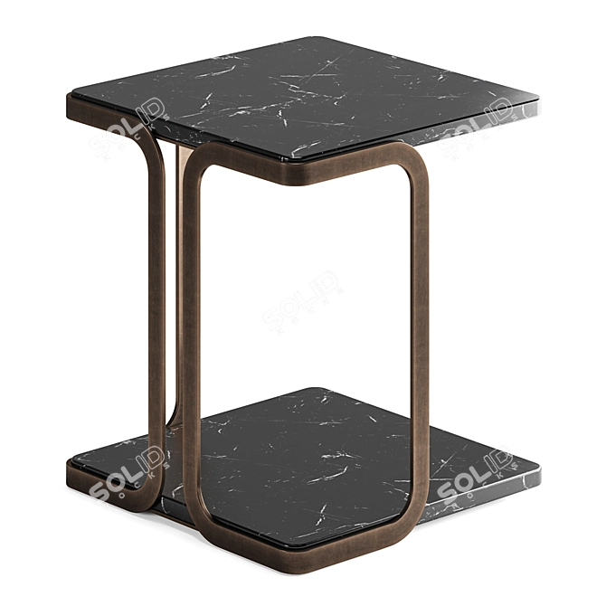 Modern Minimalist T1 Harry Side Table 3D model image 3