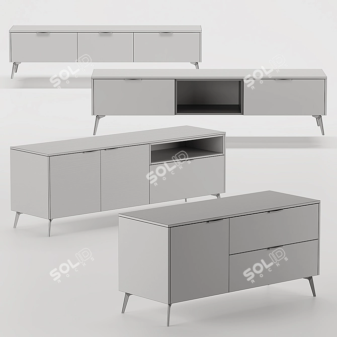 SK Design Olson ST: Stylish SD TV Stand 3D model image 4