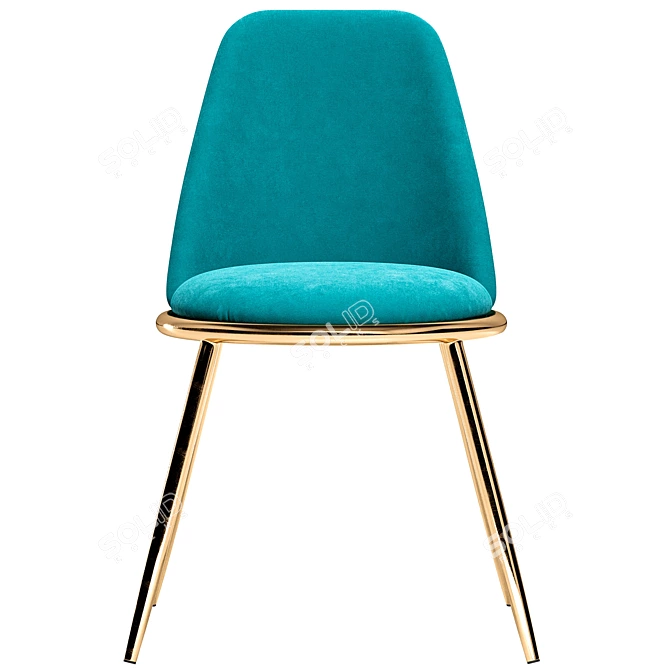 Sleek Chair Alt: Modern Design, TurboSmooth Modifier 3D model image 2