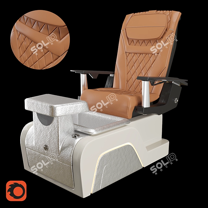  TITAN - Ergonomic Nail Chair 3D model image 1