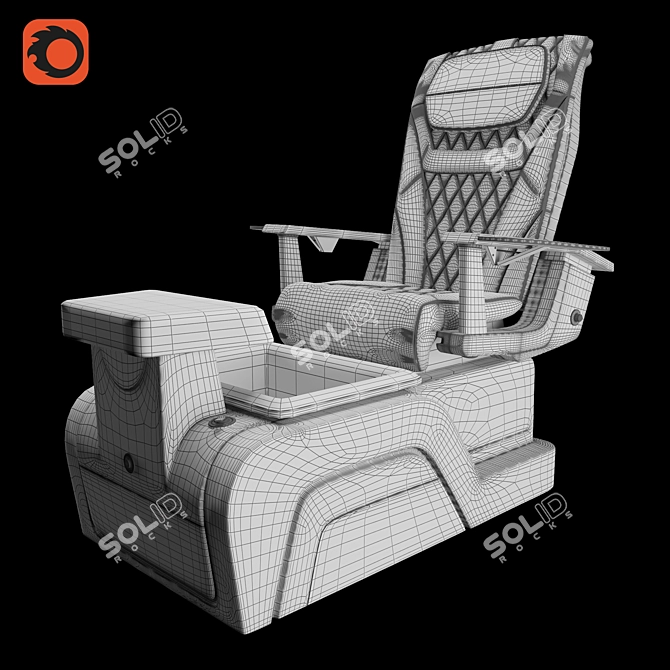  TITAN - Ergonomic Nail Chair 3D model image 2