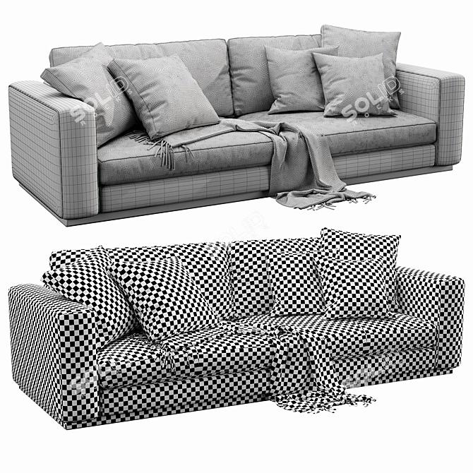 Luxurious Molteni & C Reversi 14 Leather Dream 3D model image 4