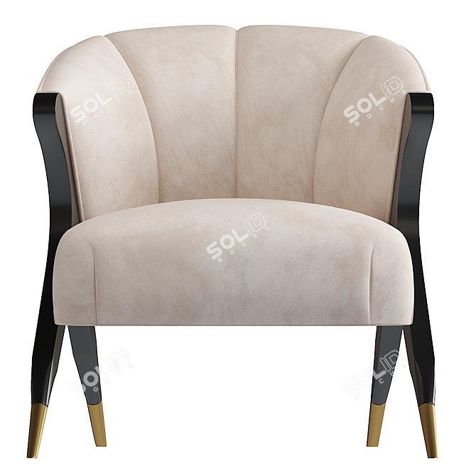 Sophisticated Eichholtz PAVONE Chair 3D model image 3