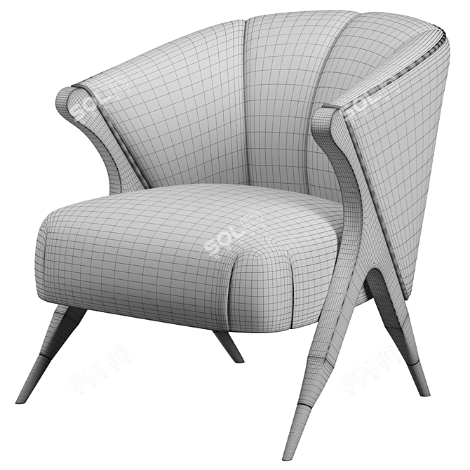 Sophisticated Eichholtz PAVONE Chair 3D model image 5