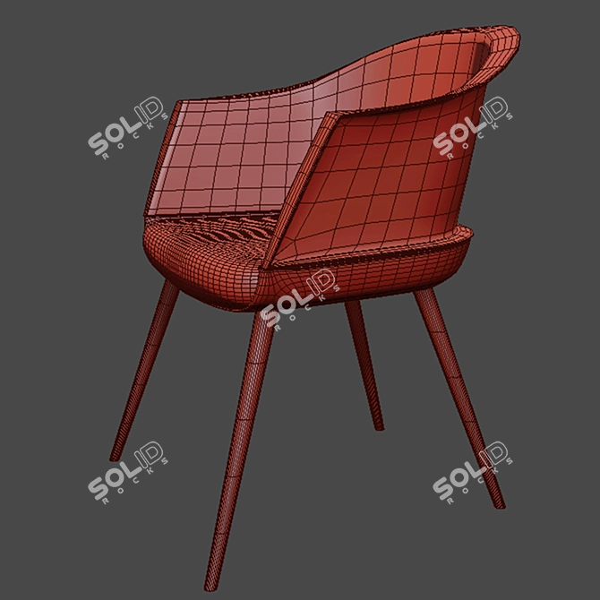 Cozy Relaxation: Leisure Chair 3D model image 3