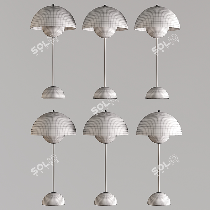 Elegant Table Lamp 25x50 cm 3D model image 3