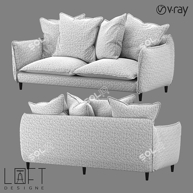 Modern LoftDesign 2976 Sofa 3D model image 1