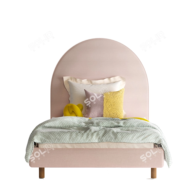 Crescent Dream Bedhead for Boys & Girls 3D model image 2