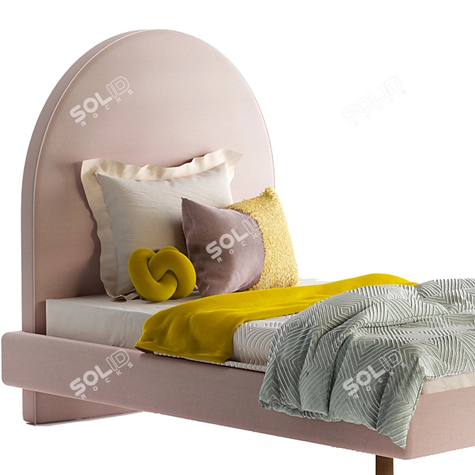 Crescent Dream Bedhead for Boys & Girls 3D model image 4