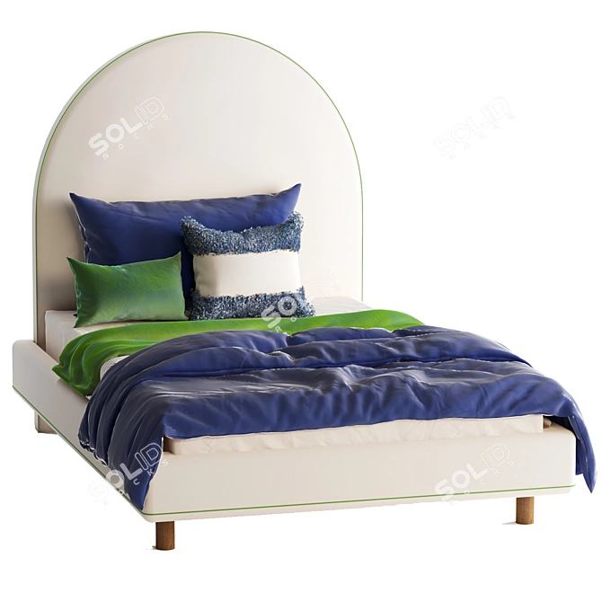 Crescent Dream Bedhead for Boys & Girls 3D model image 8