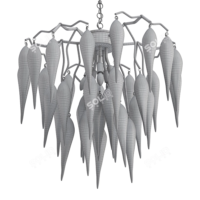 Odeon Foscara Pendant Light 3D model image 2