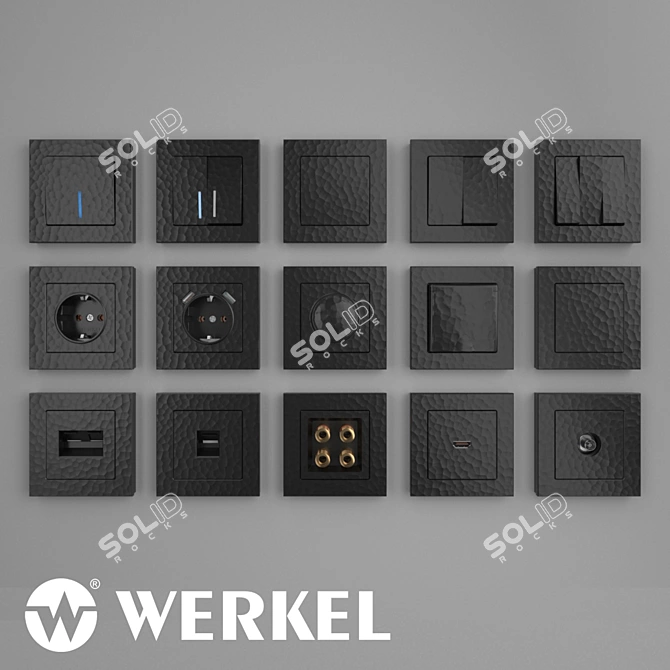 Premium Black Hammer Series by Werkel 3D model image 1