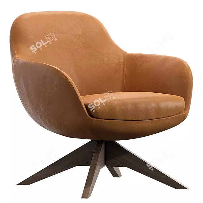 Luxury Lounge: Nicoline Ghirla Armchair 3D model image 1