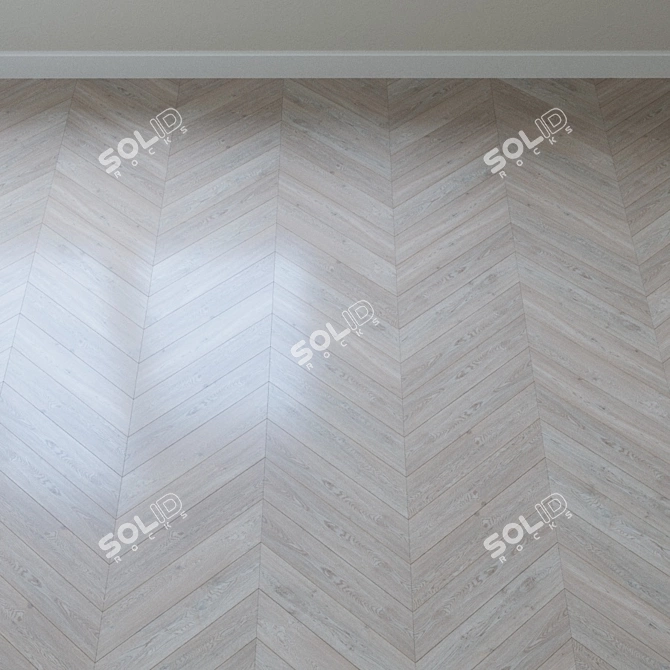 Kahrs White Oak Parquet Board 3D model image 3