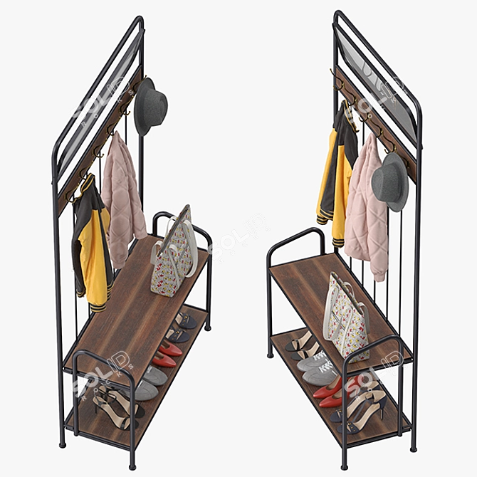 Modern Chetak Hallway Unit 3D model image 3
