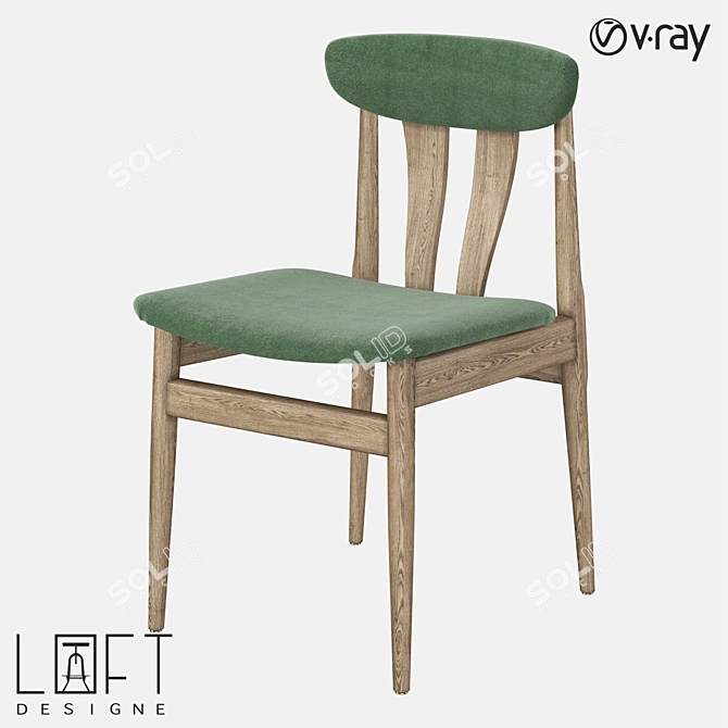 Stylish Chair LoftDesign: 36357 Model 3D model image 1