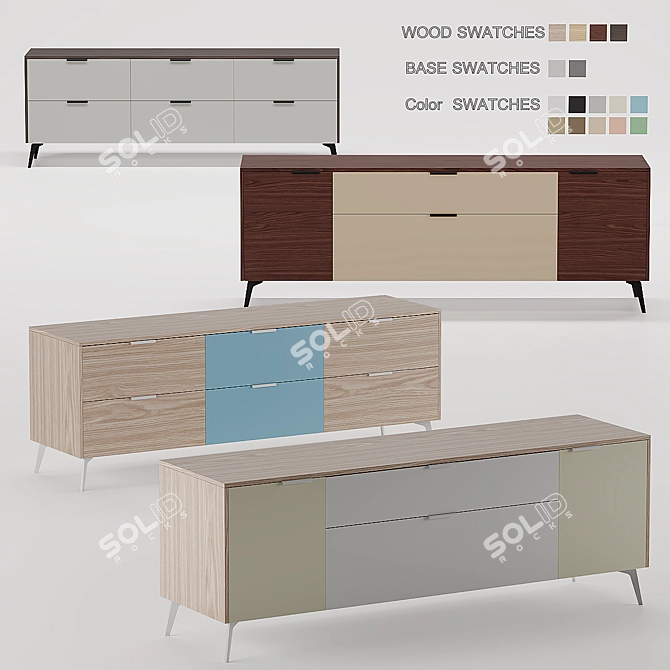 SK Design Olson ST TV Stand 3D model image 3