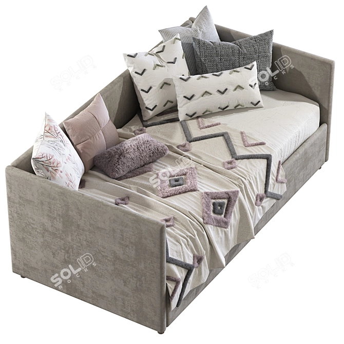 Tinley Daybed Sofa Bed: Stylish and Versatile 3D model image 3