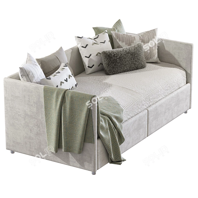 Tinley Daybed Sofa Bed: Stylish and Versatile 3D model image 4